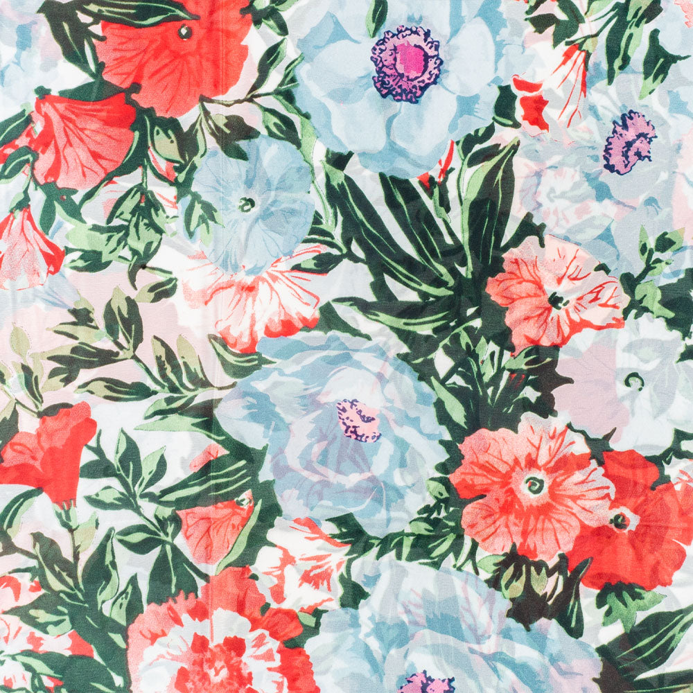 Orchidejový vánek, šála, 85 x 180 cm, Bílá, 100% veganské hedvábí