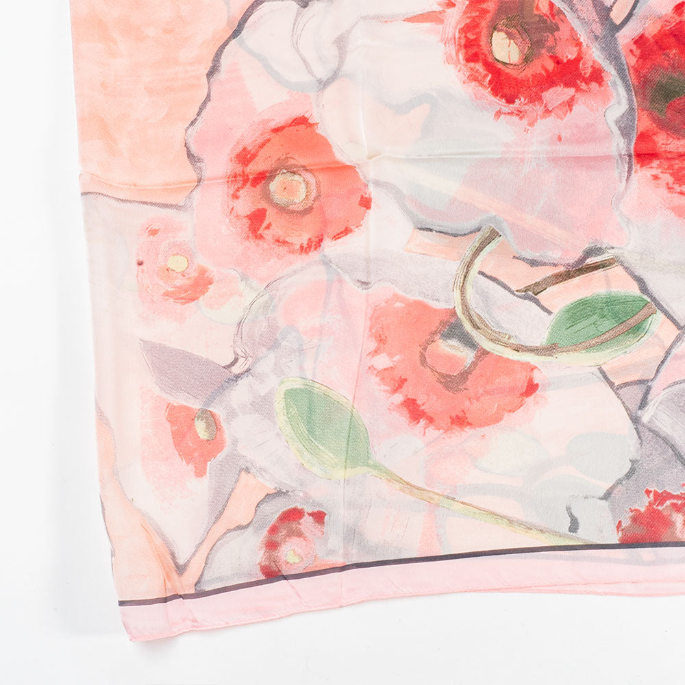 Zahrada snů, šála, 85 x 180 cm, 100% veganské hedvábí 2 