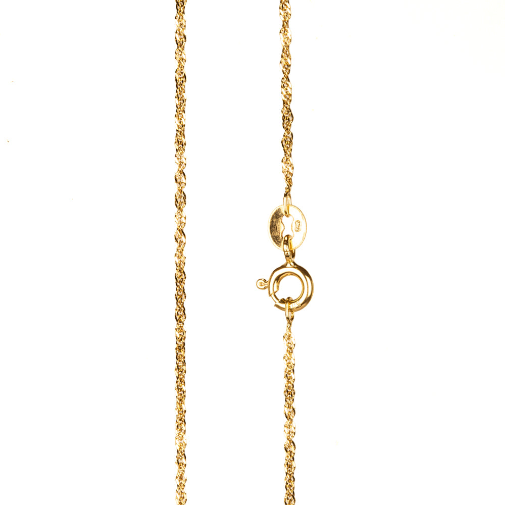 14K Zlatý Náhrdelník  přibližná hmotnost: 1.3 gramů ( Náhrdelník )