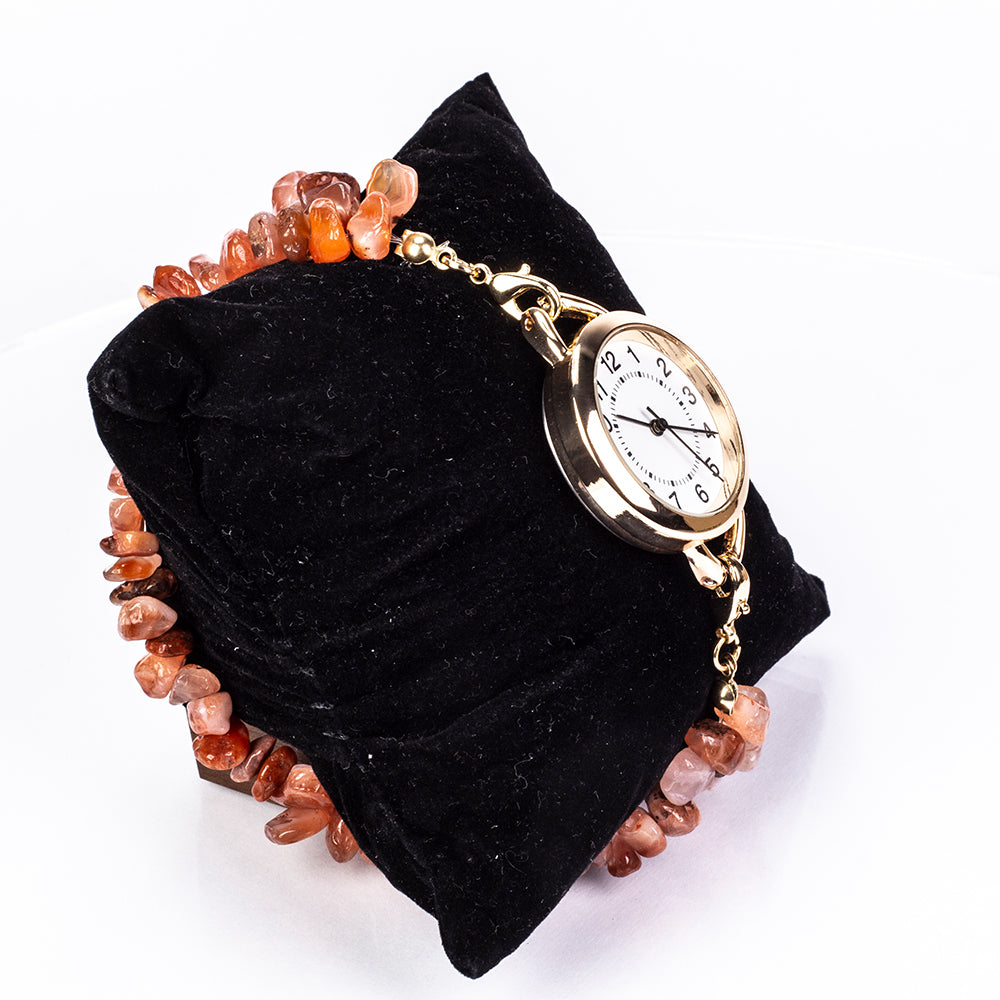 Pozlacená slitina - Hodinky s Tyrkysem a Ametystem - Karátové číslo: 537. přibližná hmotnost: 170 gramů ( Náramek ) 3 