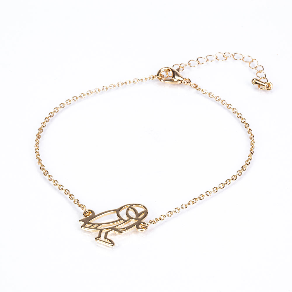 Pozlacená Slitinová Sada ( Náhrdelník+Náramek )