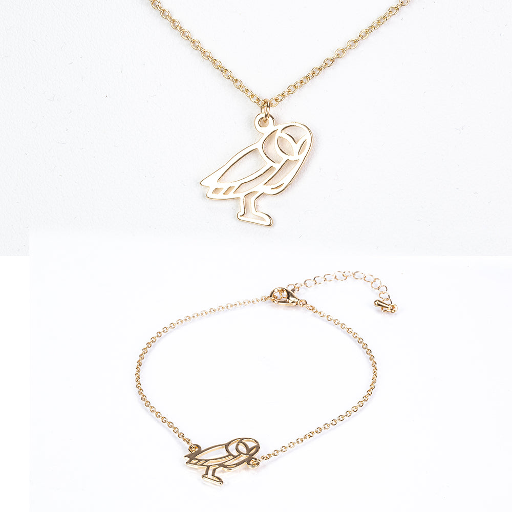 Pozlacená Slitinová Sada ( Náhrdelník+Náramek )