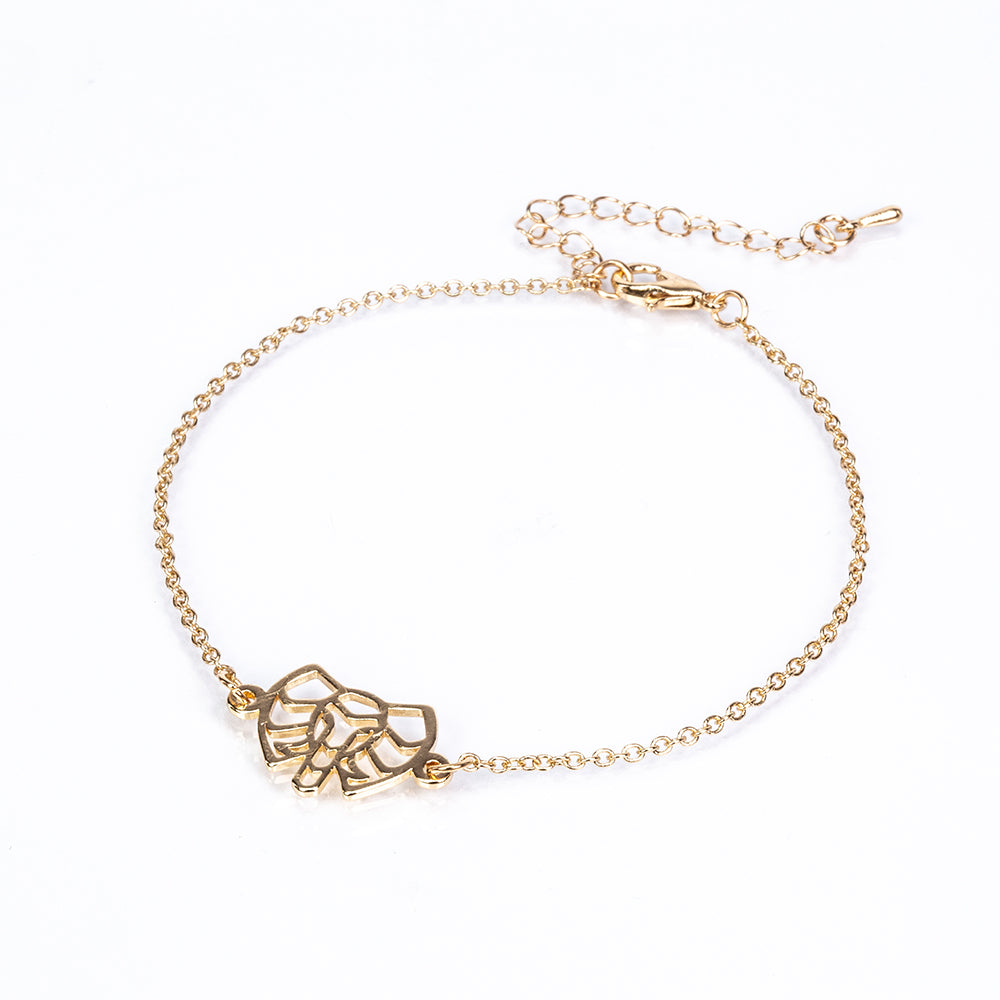 Pozlacená Slitinová Sada ( Náhrdelník+Náramek ) 3 