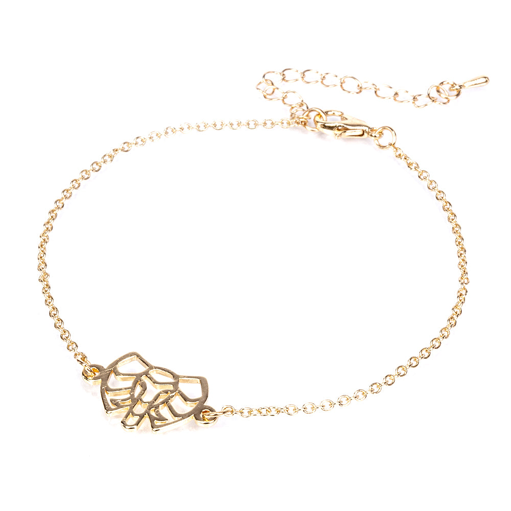 Pozlacená Slitinová Sada ( Náhrdelník+Náramek ) 6 