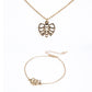 Pozlacená Slitinová Sada ( Náhrdelník+Náramek )