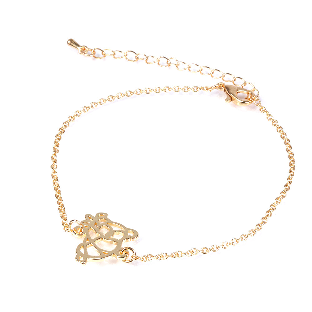 Pozlacená Slitinová Sada ( Náhrdelník+Náramek ) 6 