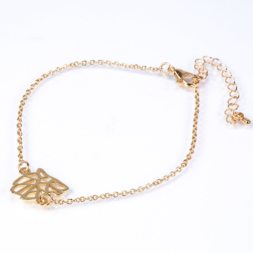 Pozlacená Slitinová Sada ( Náhrdelník+Náramek ) 6 