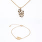 Pozlacená Slitinová Sada ( Náhrdelník+Náramek )
