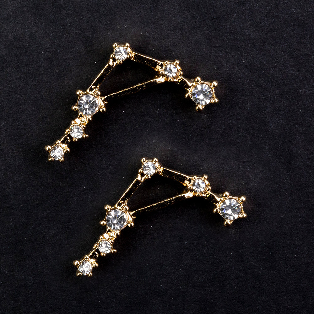 Váha Pozlacené Slitinové Náušnice s Bílým Emporia® Křišťálem 2 