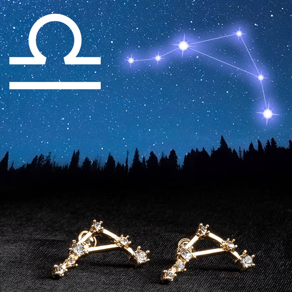 Váha Pozlacené Slitinové Náušnice s Bílým Emporia® Křišťálem