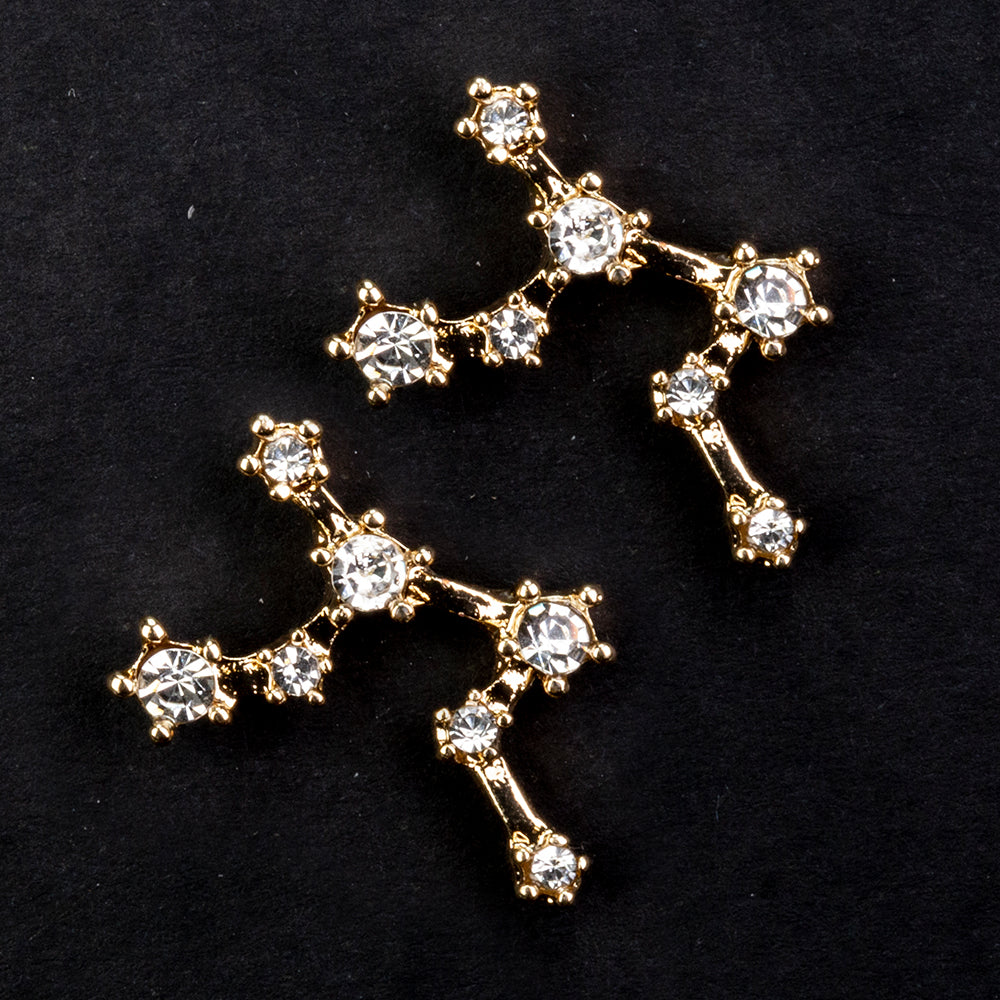 Panna Pozlacené Slitinové Náušnice s Bílým Emporia® Křišťálem 2 