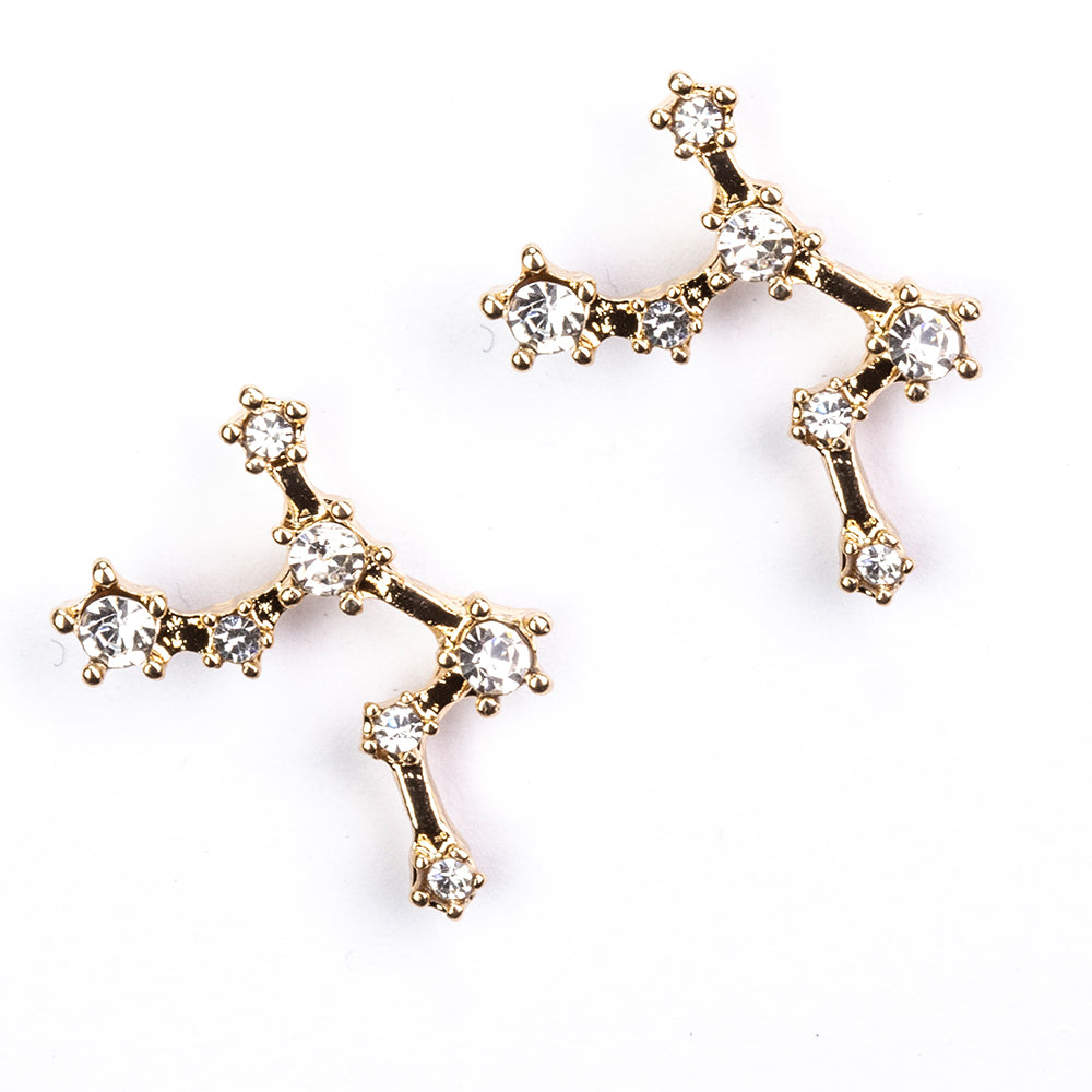 Panna Pozlacené Slitinové Náušnice s Bílým Emporia® Křišťálem 3 