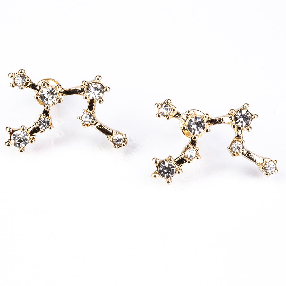 Panna Pozlacené Slitinové Náušnice s Bílým Emporia® Křišťálem 4 