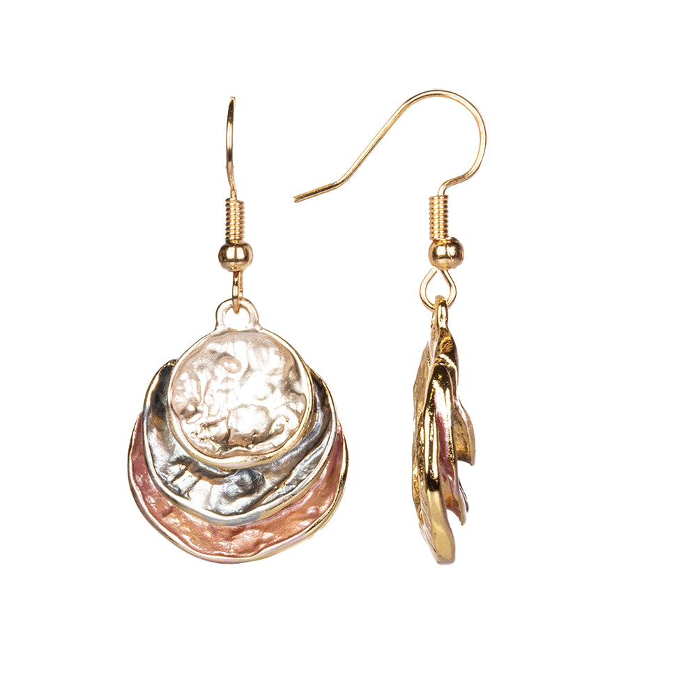 Pozlacená slitina - Sada se Smaltem přibližná hmotnost: 28.85 gramů ( Náhrdelník+Náušnice+Přívěsek ) 2 