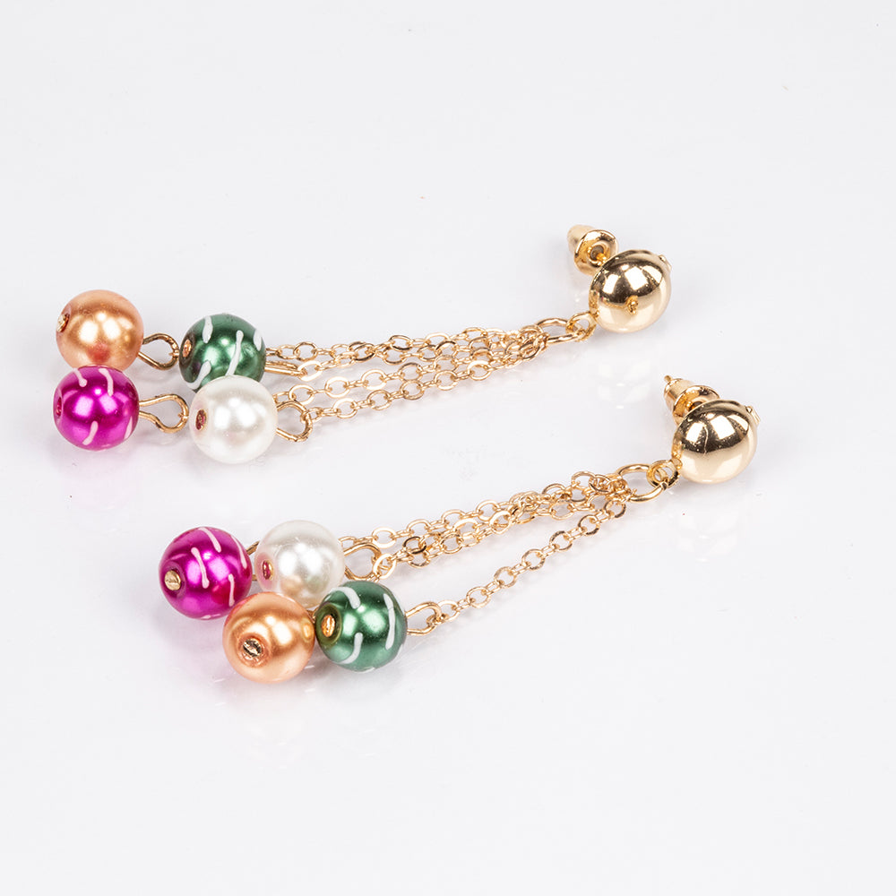 Pozlacená slitina - Sada  - Karátové číslo: 322. přibližná hmotnost: 65 gramů ( Náhrdelník+Náušnice+Náramek )