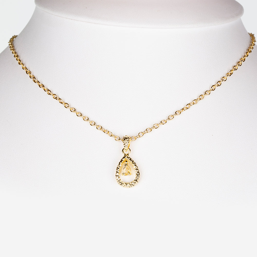 Pozlacená slitina - Hodinky s Rubínem a Bílým Emporia® Křišťálem - Karátové číslo: 0.92. přibližná hmotnost: 62 gramů ( Náhrdelník+Náušnice+Přívěsek ) 3 