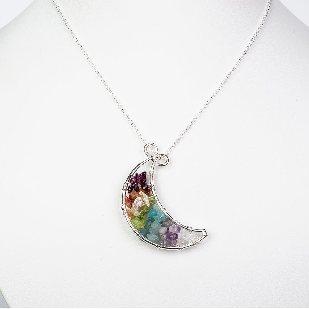 Pozlacený Slitinový Náhrdelník s Červeným Granátem a Karneolem 1 