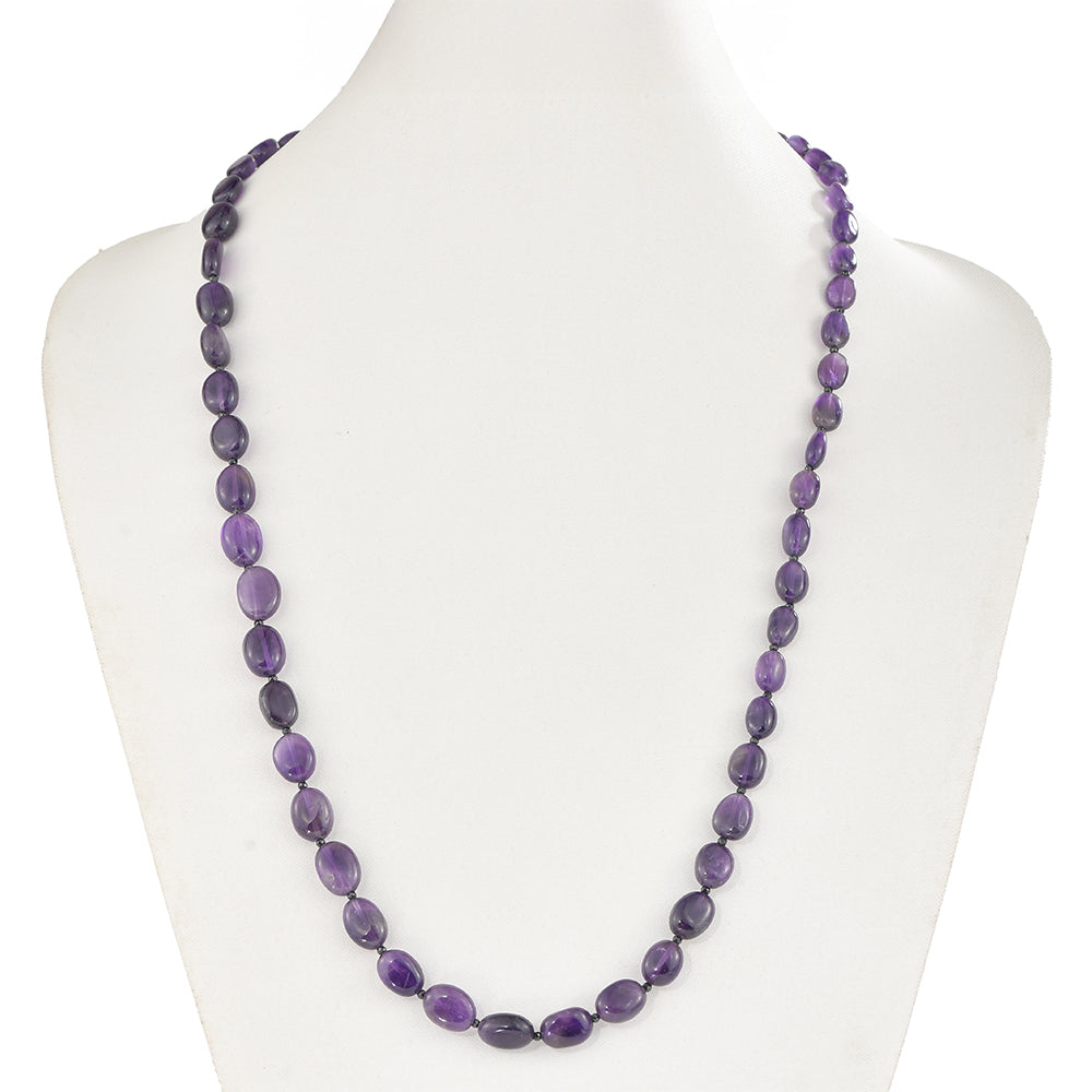 Nugetový Náhrdelník s Ametystem a Černým spinelem - Karátové číslo: 175.24. přibližná hmotnost: 35.05 gramů 1 