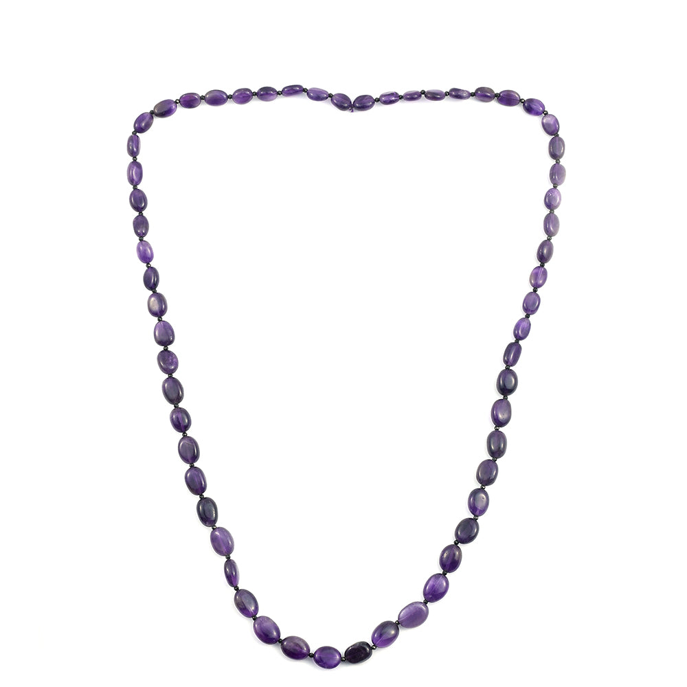 Nugetový Náhrdelník s Ametystem a Černým spinelem - Karátové číslo: 175.24. přibližná hmotnost: 35.05 gramů 2 