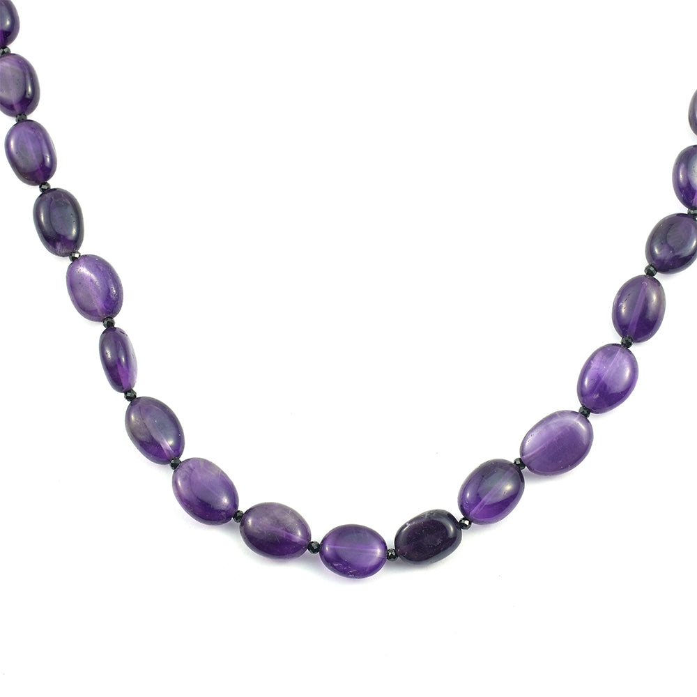 Nugetový Náhrdelník s Ametystem a Černým spinelem - Karátové číslo: 175.24. přibližná hmotnost: 35.05 gramů 3 