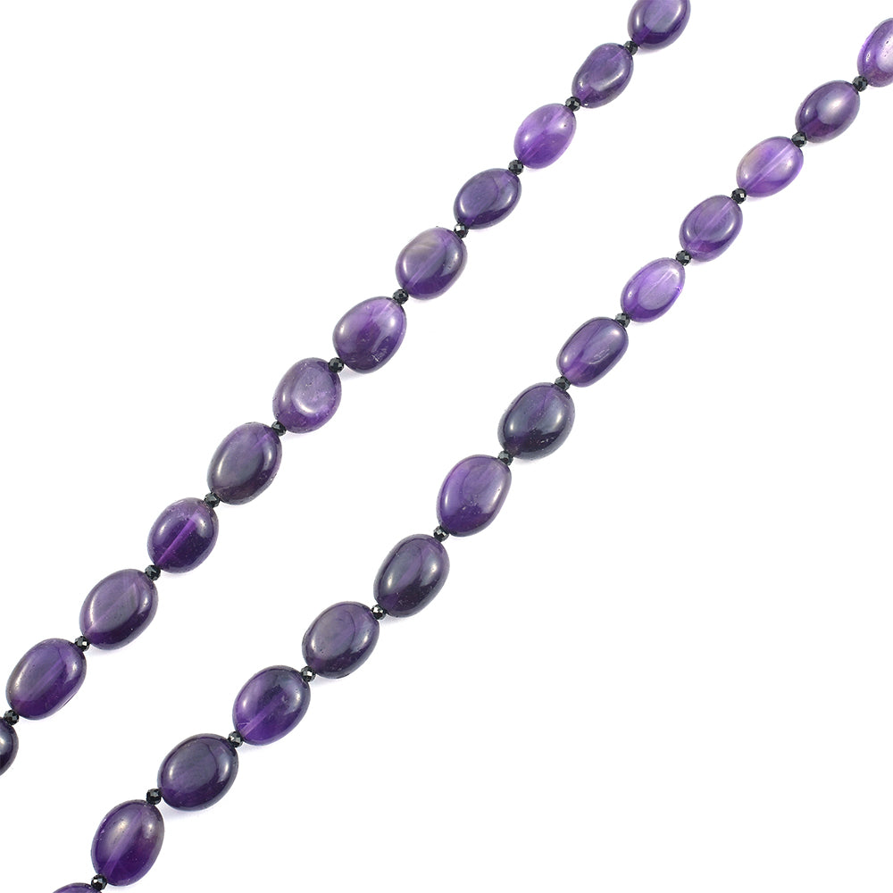 Nugetový Náhrdelník s Ametystem a Černým spinelem - Karátové číslo: 175.24. přibližná hmotnost: 35.05 gramů 4 