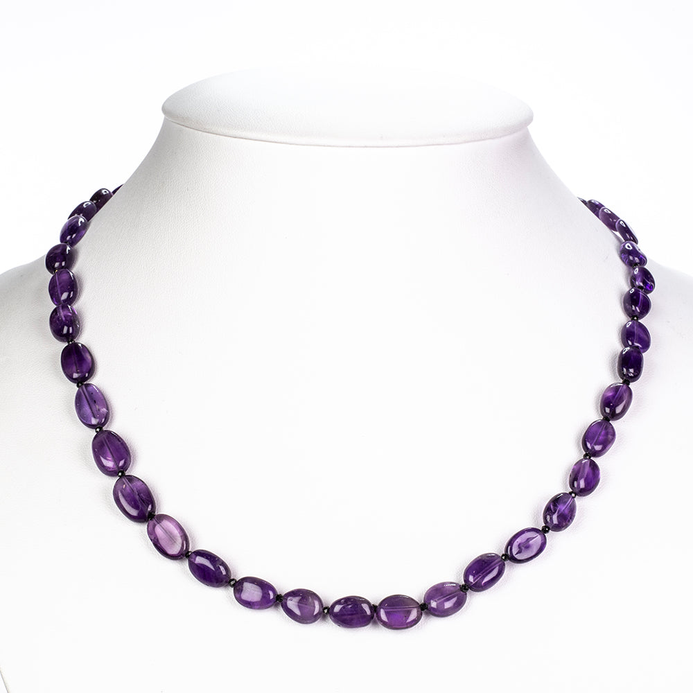 Nugetový Náhrdelník s Ametystem a Černým spinelem - Karátové číslo: 175.24. přibližná hmotnost: 35.05 gramů 5 