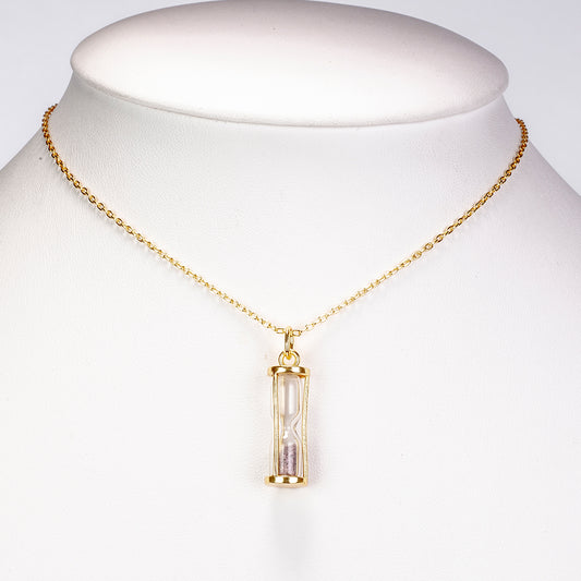 Pozlacená slitina - Náhrdelník s Thajským Rubínem - Karátové číslo: 1.15. přibližná hmotnost: 5.95 gramů