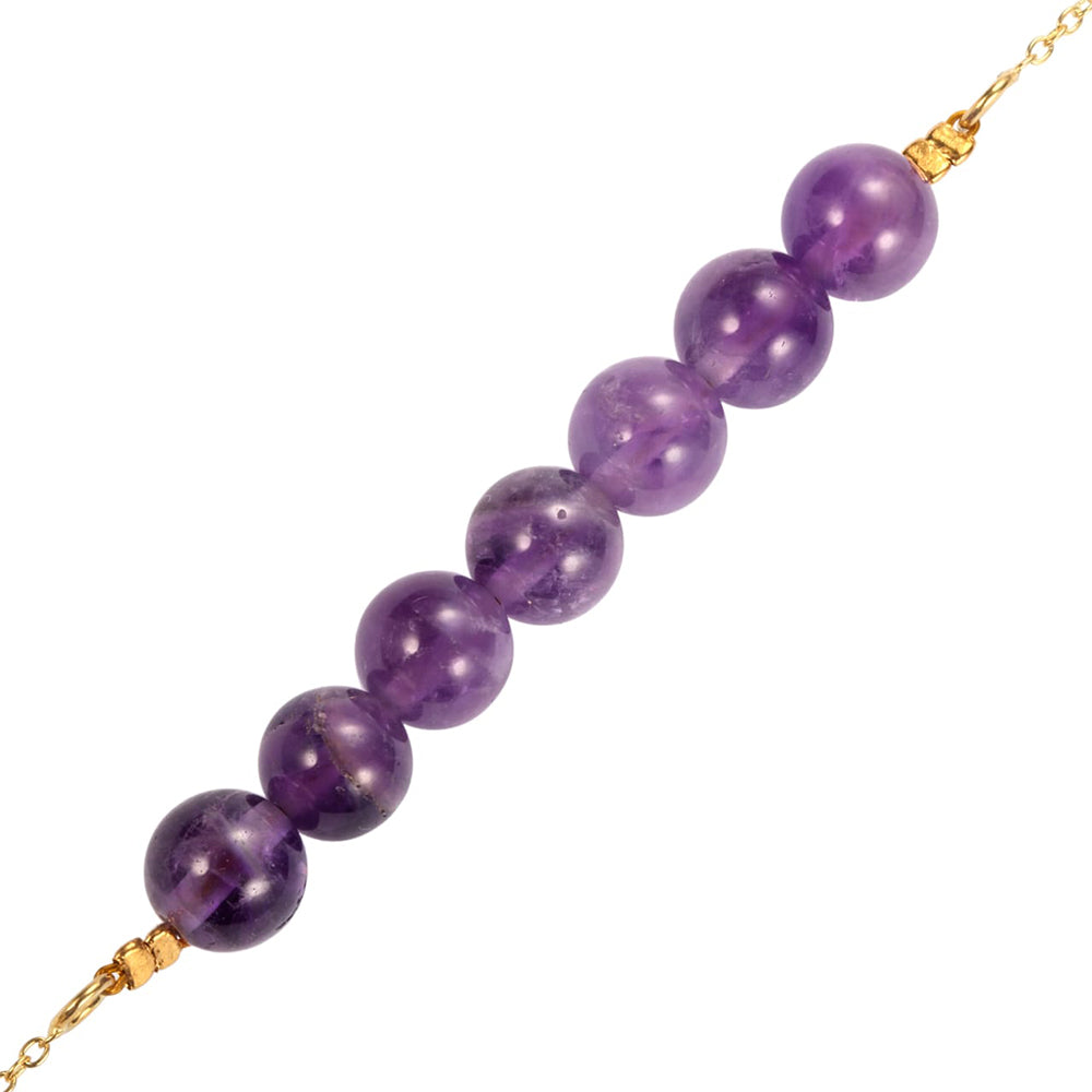 Pozlacené Stříbro 925/1000 - Náhrdelník s Brazilským Ametystem - Karátové číslo: 24.35. přibližná hmotnost: 6.71 gramů 3 