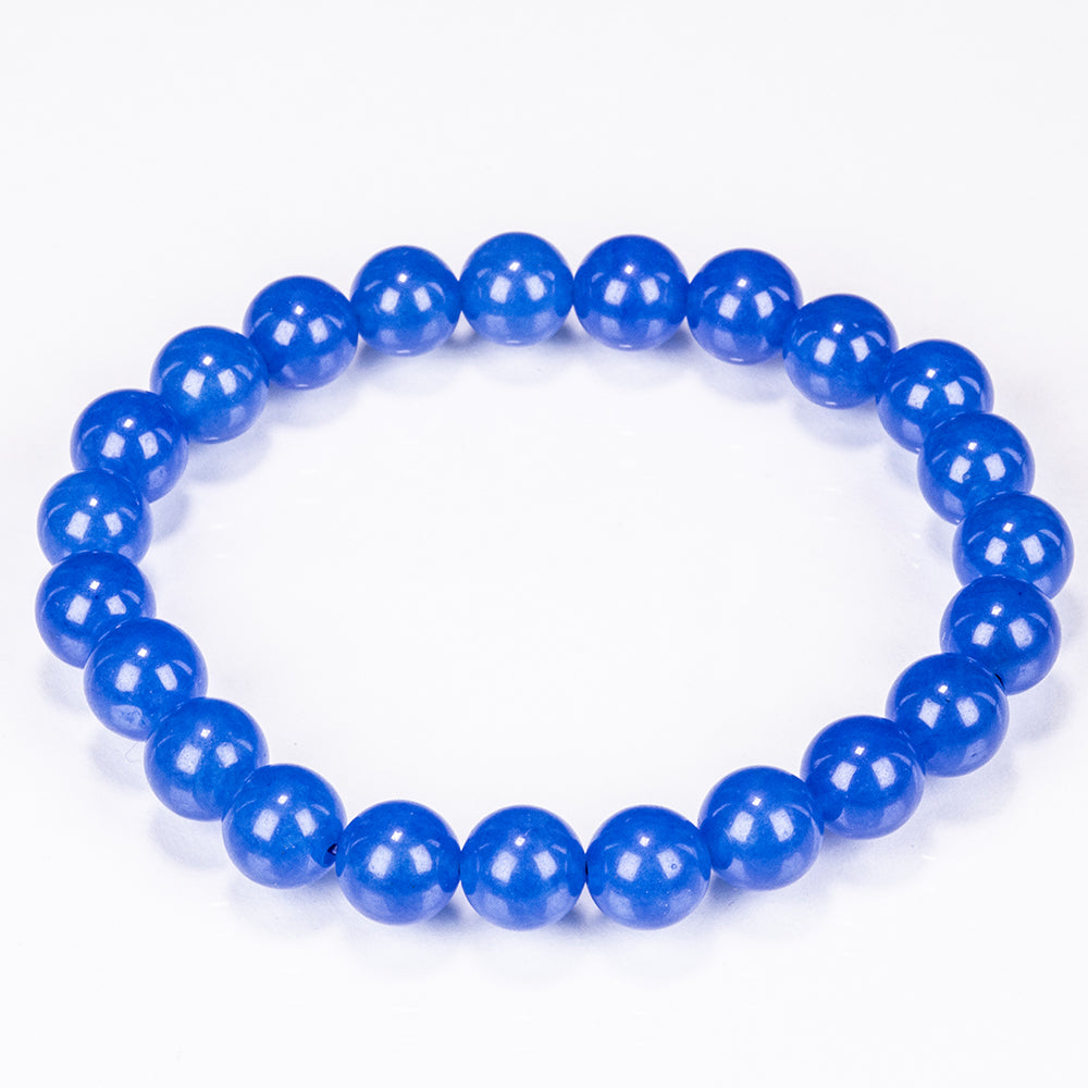 Set of Bracelet with Dyed Amethyst Jade, Green Jade, Light Blue Jade, Dark Blue Jade and Red Jade ATWG: 88.55 cts, AVG: 88.56 grms 9 