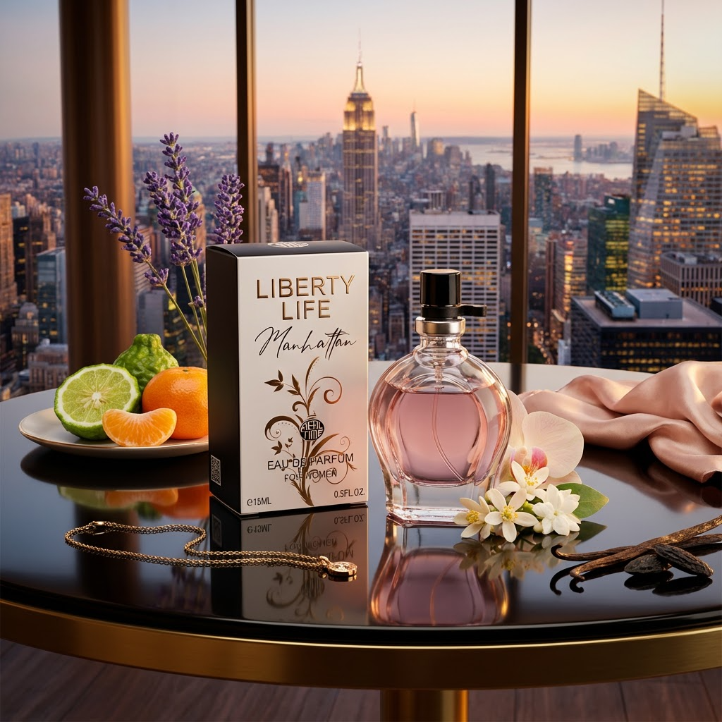15ml EDP „LIBERTY LIFE MANHATTAN“ – jantarová – fougère vůně