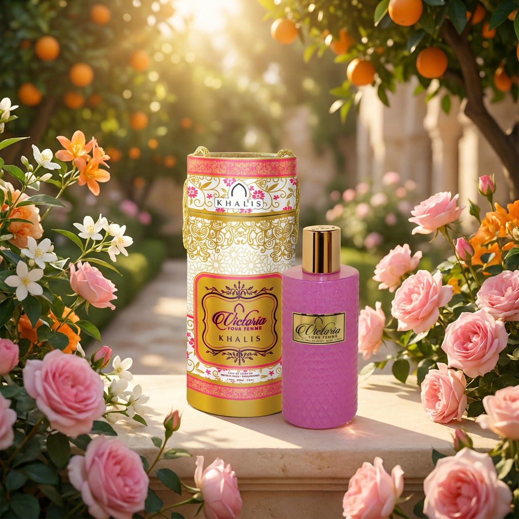 100 ml Eau de Perfume Oriental VICTORIA (TOP: ORANGE; MIDDLE: ROSE, GINGER, JASMINE, APPLE; BASE: MUSK, PATCHOULI, WOODS, VANILLA)