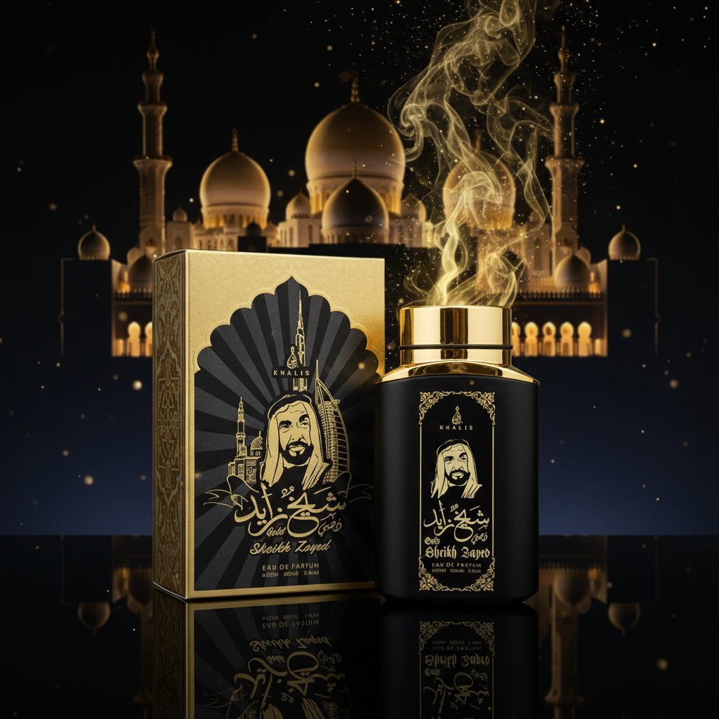 100 ml Eau de Perfume SHEIKH ZAYED GOLD Kořeněná Dřevitá Vůně pro Muže 1 