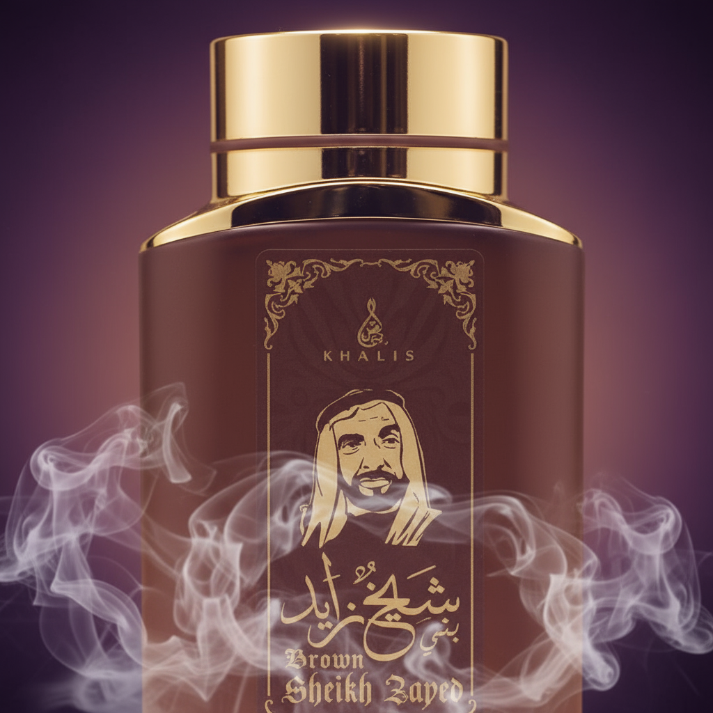 100 ml Eau de Perfume SHEIKH ZAYED BROWN Oudová a Vanilková Vůně pro Muže 3 