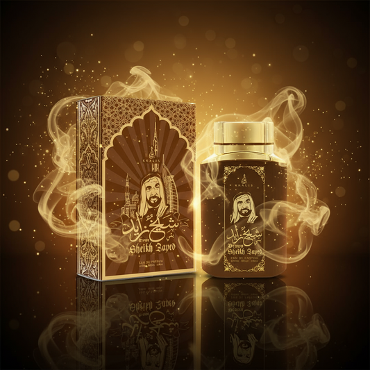 100 ml Eau de Perfume SHEIKH ZAYED BROWN Oudová a Vanilková Vůně pro Muže