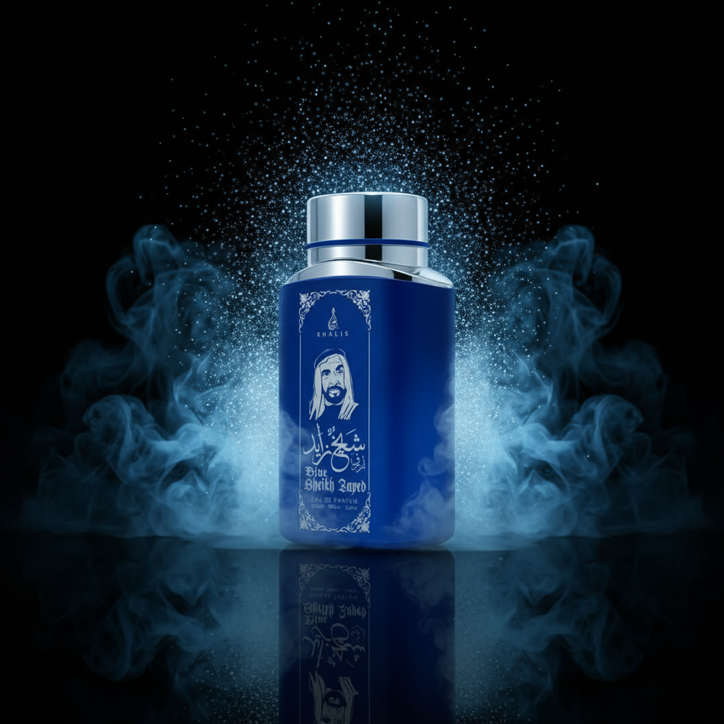 100 ml Eau de Perfume SHEIKH ZAYED BLUE Pižmová Oudová Vůně pro Muže 5 