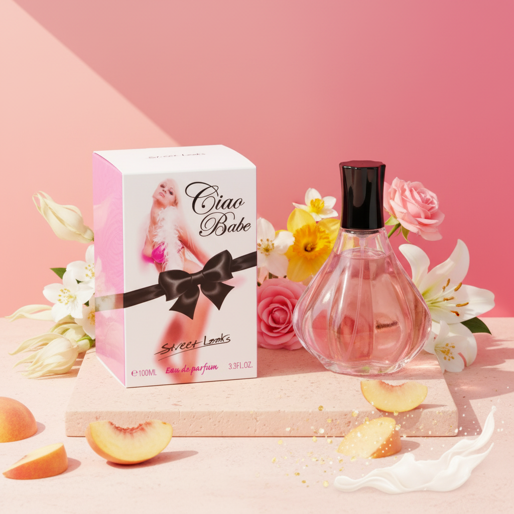 100 ml Eau de Parfume "CIAO BABE" Ovocná Květinová Vůně pro Ženy, s 2% obsahem esenciálních olejů 2 