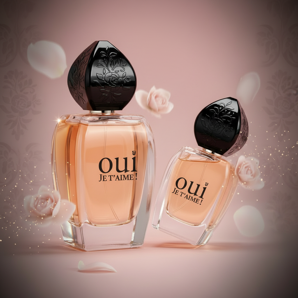 100 ml + 30 ml Eau de Perfume "OUI JE T’AIME" Cypřišová - Ovocná Vůně pro Ženy