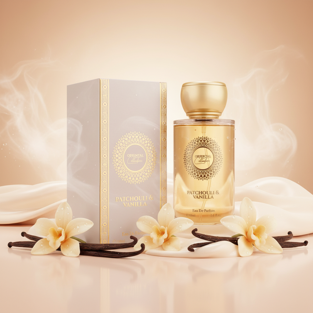 100 ml EDP PATCHOULI & VANILKA Dřevitá, elegantní, pudrová orientální dámská vůně
