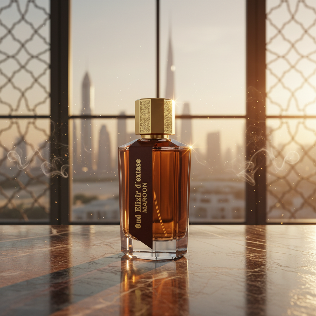 EDP 100ml "Oud Elixir D’extase Maroon" - orientálně-dřevitá vůně 4 