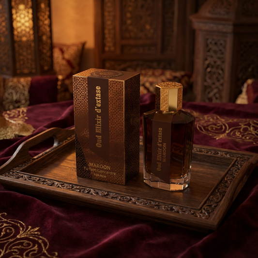 EDP 100ml "Oud Elixir D’extase Maroon" - orientálně-dřevitá vůně