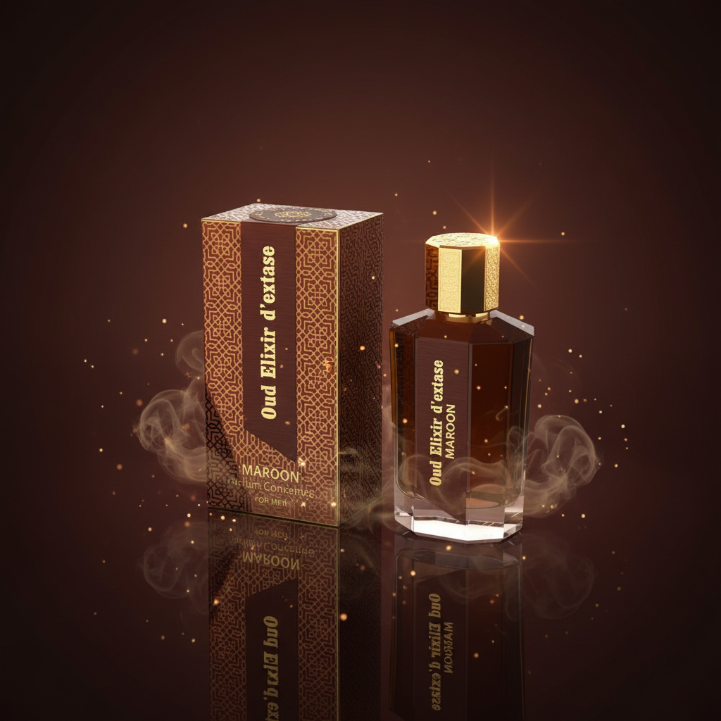 EDP 100ml "Oud Elixir D’extase Maroon" - orientálně-dřevitá vůně 7 