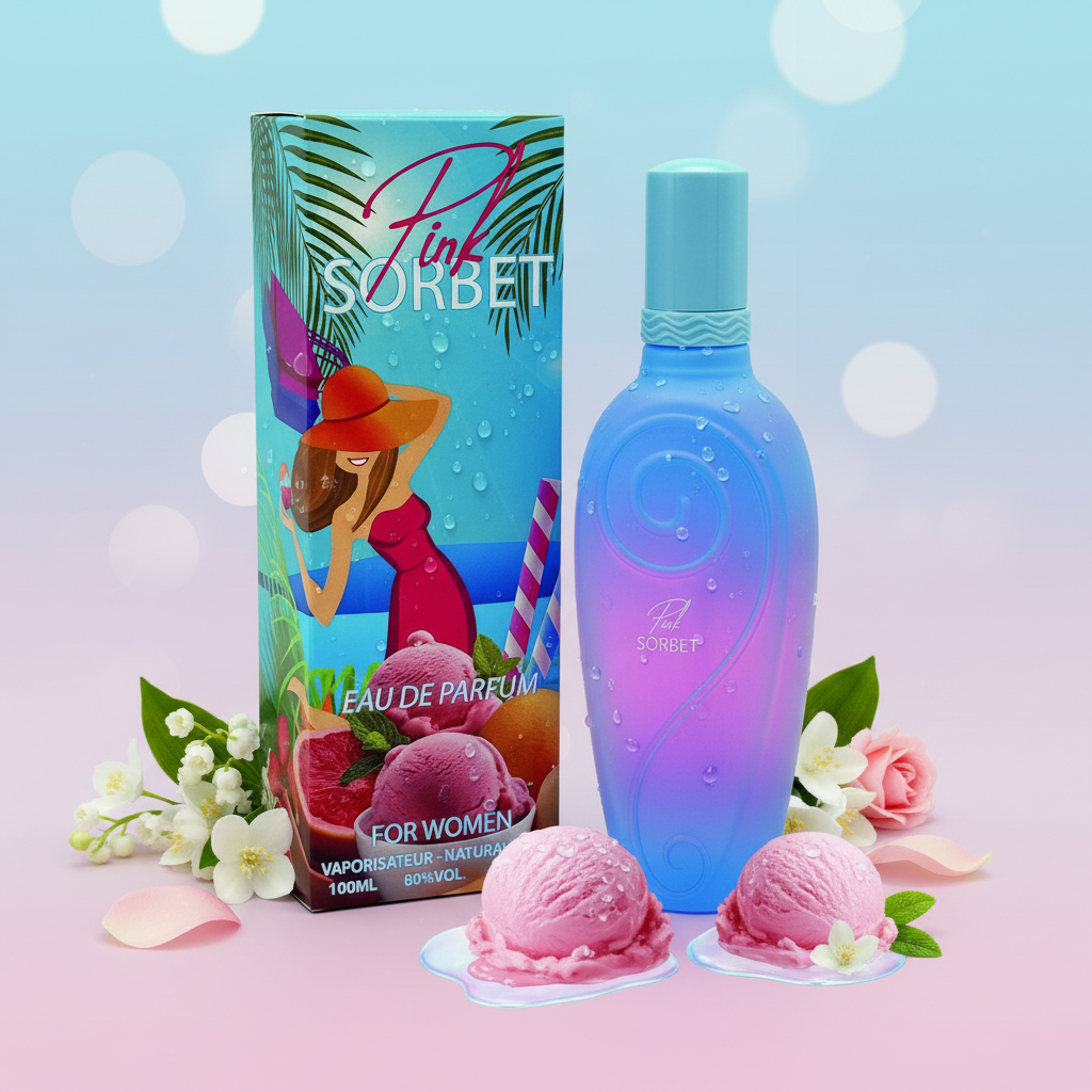 EDP 100 ml „Pink Sorbet“ – ovocně-květinová vůně