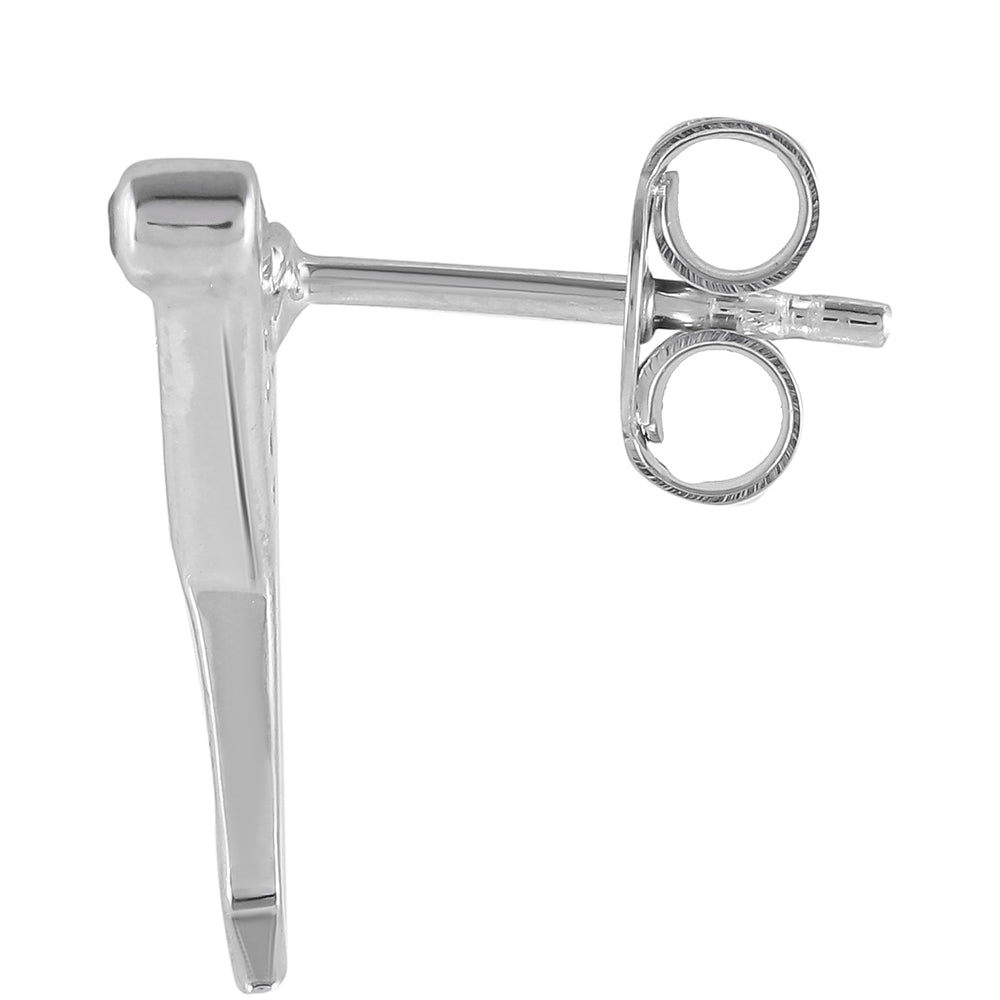 Stříbro 925/1000 - Náušnice s Chromovým Diopsidem a Bílým Topazem - Karátové číslo: 0.23. přibližná hmotnost: 2.37 gramů 2 