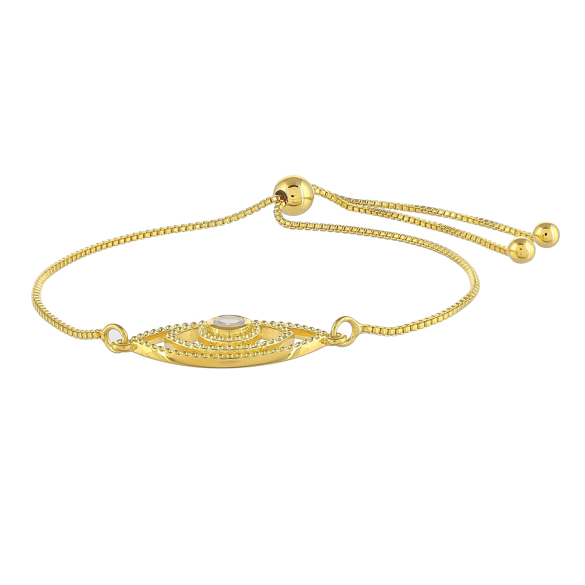 Pozlacené Stříbro 925/1000 - Náramek s Duhovým Měsíčním Kamenem - Karátové číslo: 0.25. přibližná hmotnost: 4.36 gramů 2 