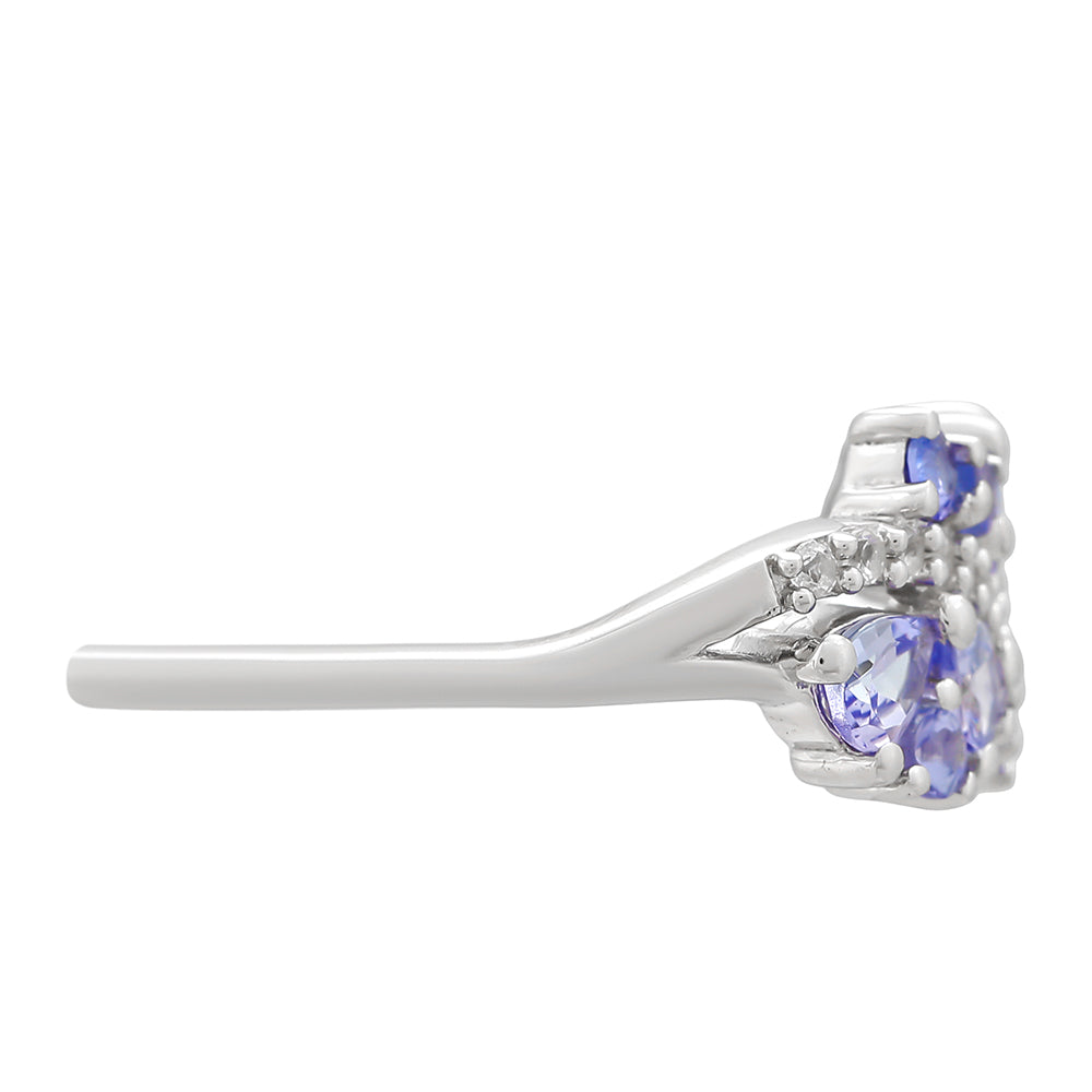Stříbrný Prsten s AAA Tanzanitem 2 