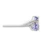 Stříbrný Prsten s AAA Tanzanitem