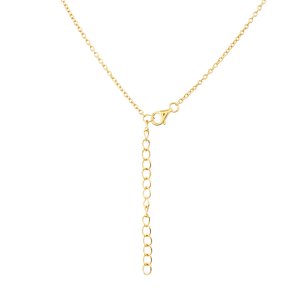 Pozlacený 925 / 1000 Sterlingové Stříbro Náhrdelník s etiopským Paraiba modrým opálem a Bílým Topazem