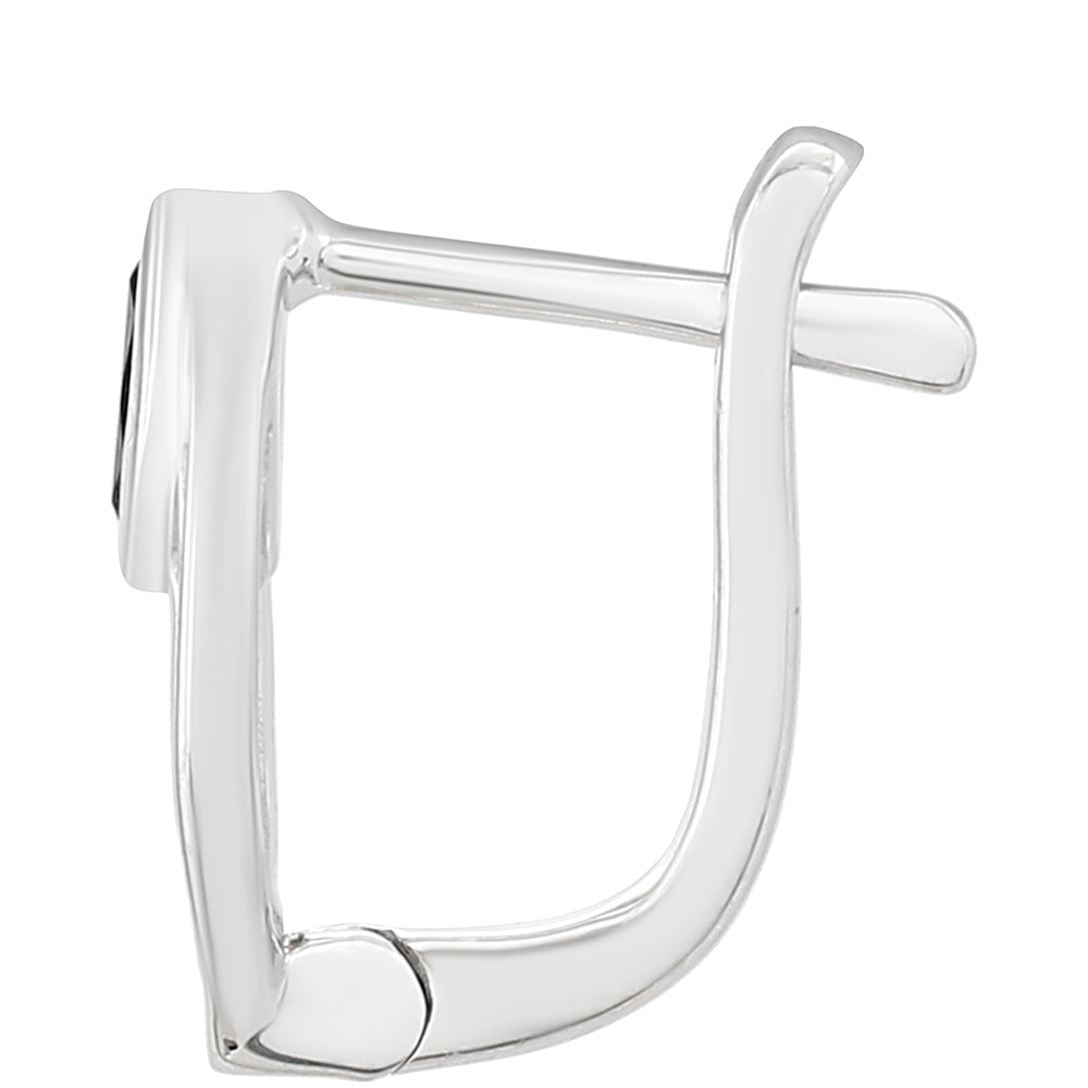 Stříbrné Náušnice s Thajským Safírem 2 