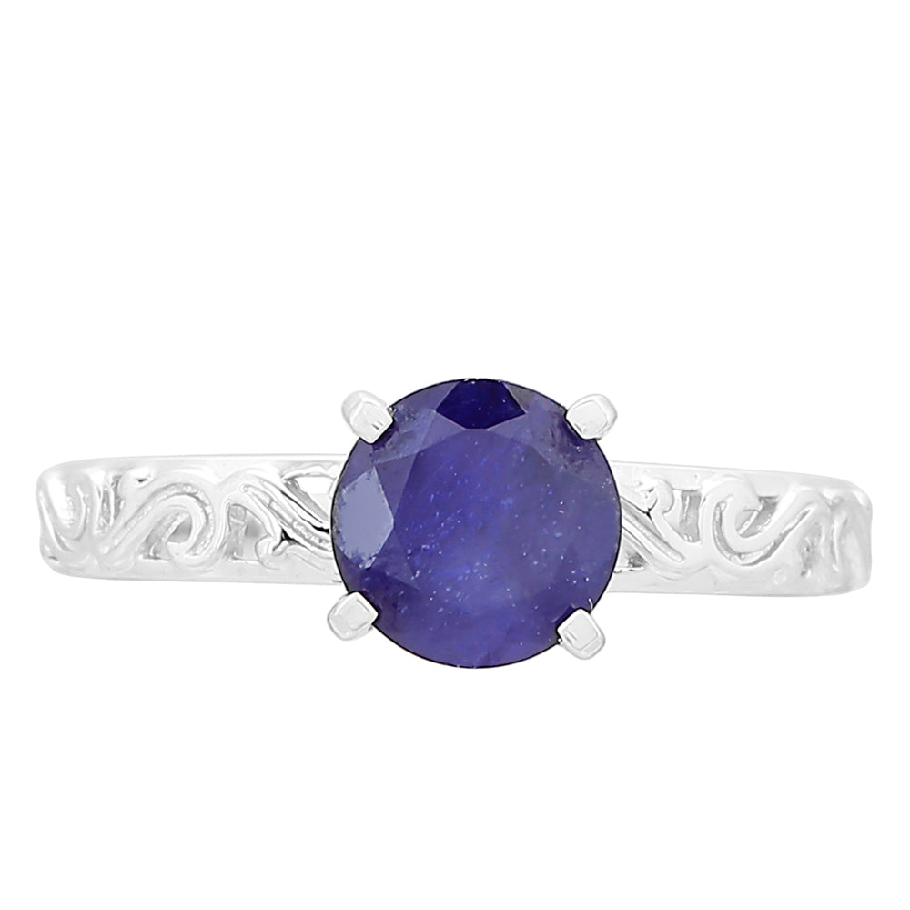 Stříbrný Prsten s Thajským Safírem 1 