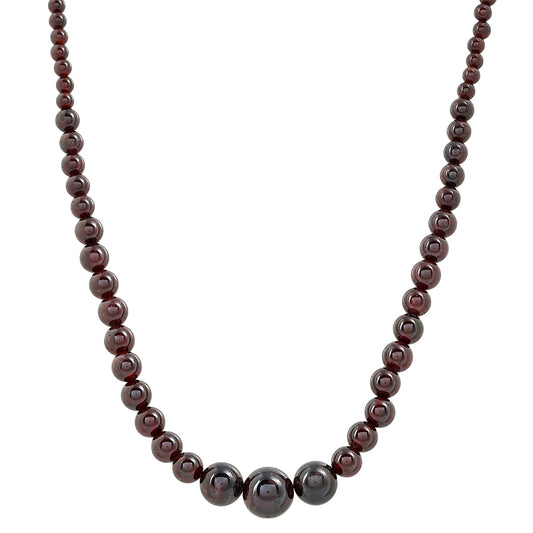 Stříbrný Náhrdelník s Granátem